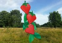 3D Strawberries Windsock