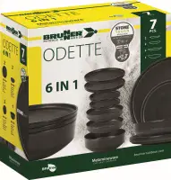 Brunner 6 in 1 Odette Tableware Set - Double Black