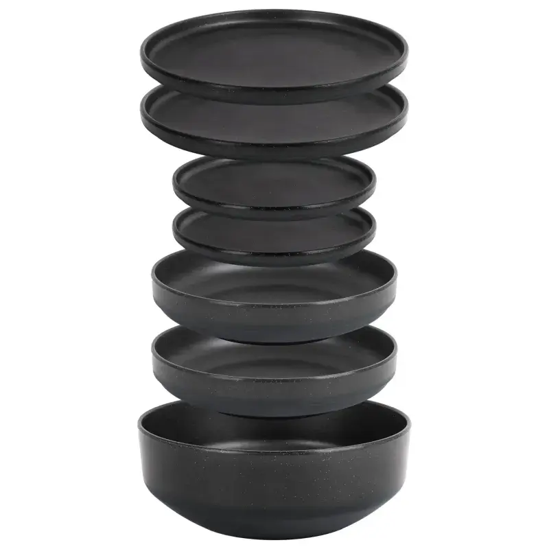 Brunner 6 in 1 Odette Tableware Set - Double Black