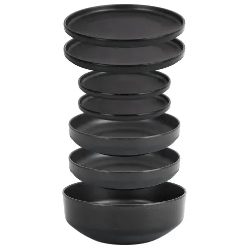 Brunner 6 in 1 Odette Tableware Set - Double Black