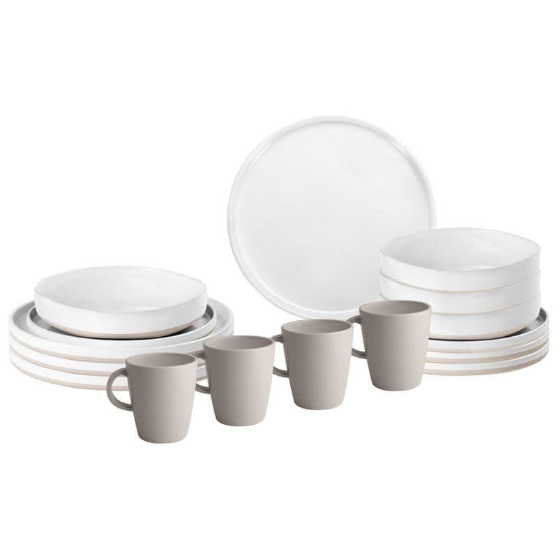Brunner  Lunch Box 16 Piece Tableware Set - Odette Stone