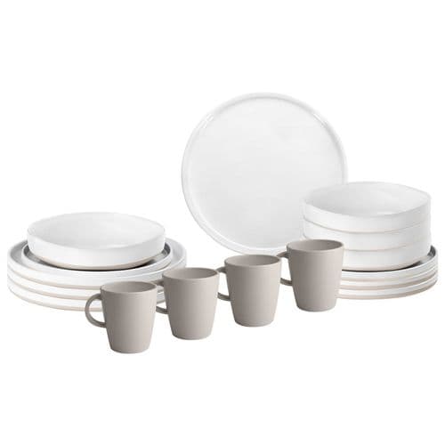 Brunner Lunch Box 16 Piece Tableware Set - Odette Stone