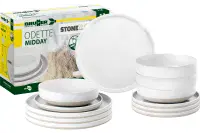 Brunner Midday 12 Piece Tableware Set - Odette White