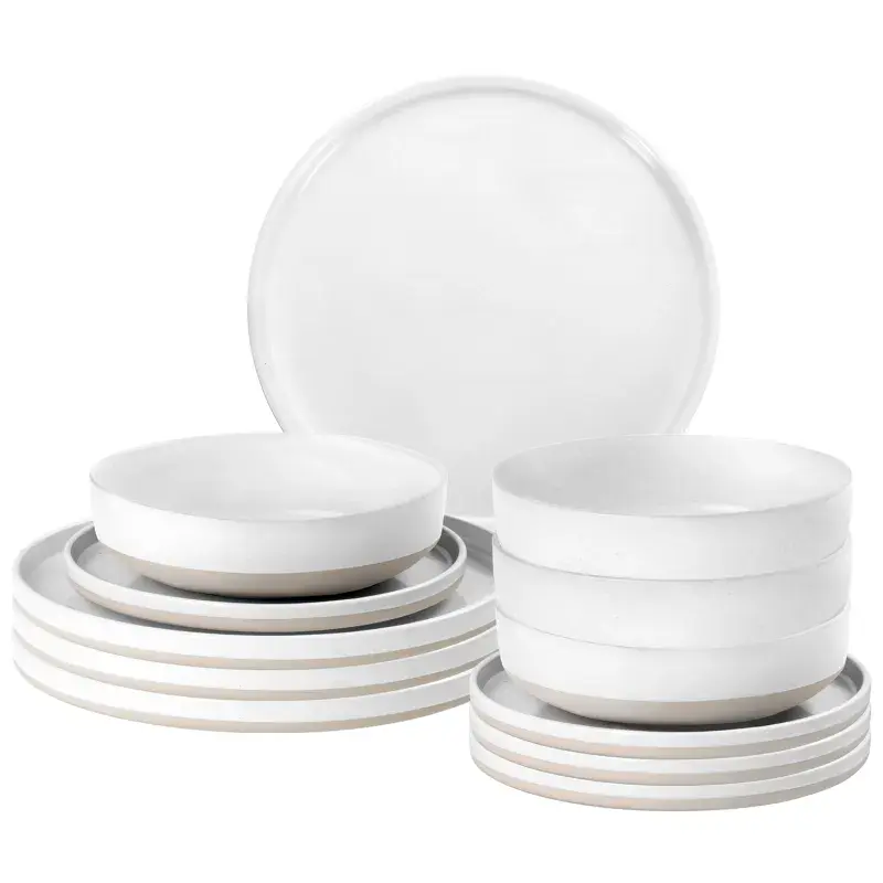 Brunner Midday 12 Piece Tableware Set - Odette White