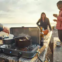 Cadac 2 Cook 2 Pro Stove QR | Dual Burner Tabletop Gas Stove for Camping