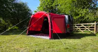 Debus DUO AIR Canopy Awning – Chianti Red