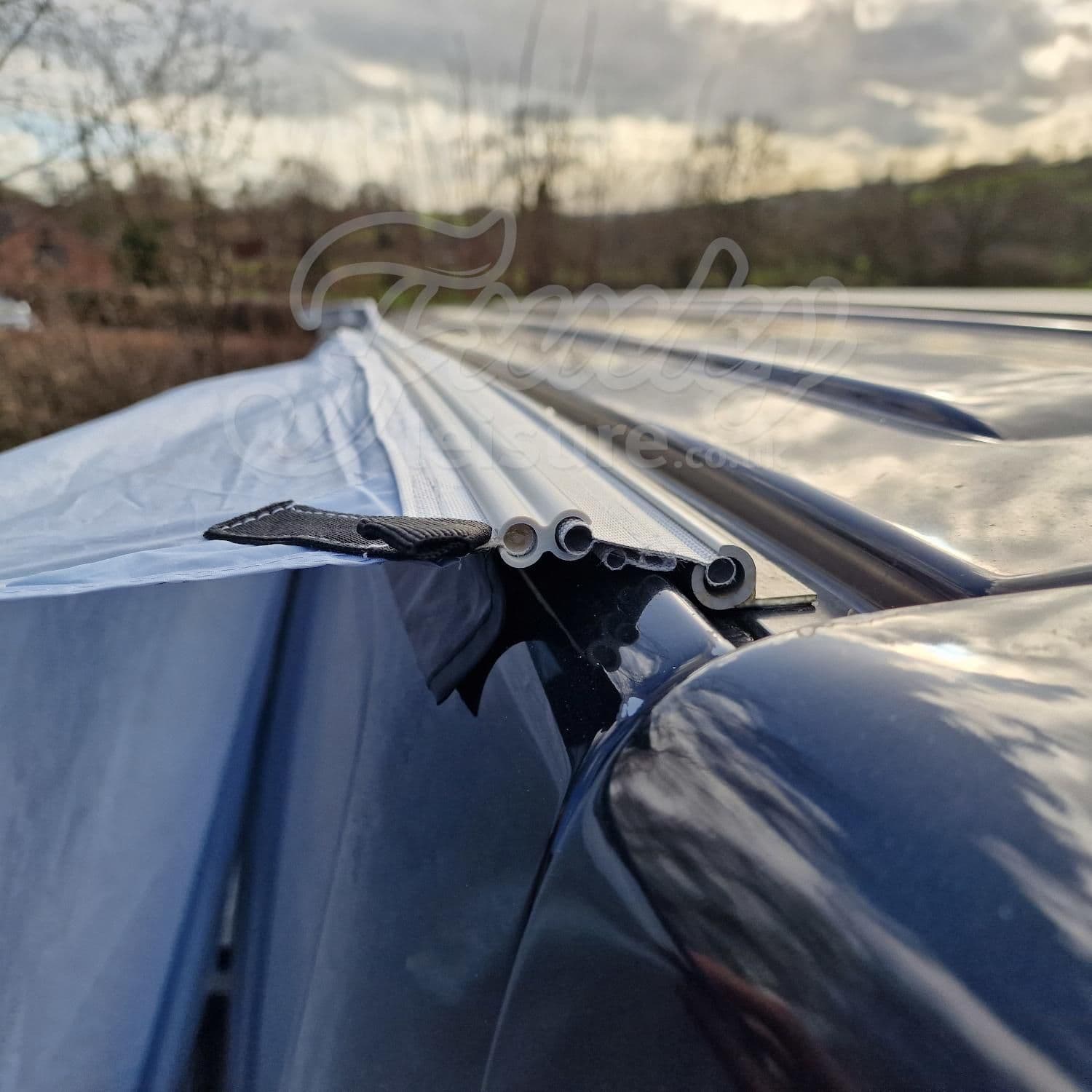 75cm Figure 8 Attachment Rail For Drive-Away Awnings - Caravan & Motorhome Annex Connection - PLS Pennine Leisure Supplies