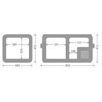Dometic CFX5 75DZ Portable 12V/230V Compressor Fridge - 75L DZ