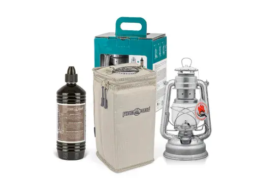 Feuerhand 276 Hurricane Lantern Gift Set - Zinc