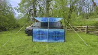 Funky Leisure OpArt Canopy & Windbreak - Bundle