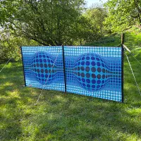 Funky Leisure OpArt Canopy & Windbreak - Bundle