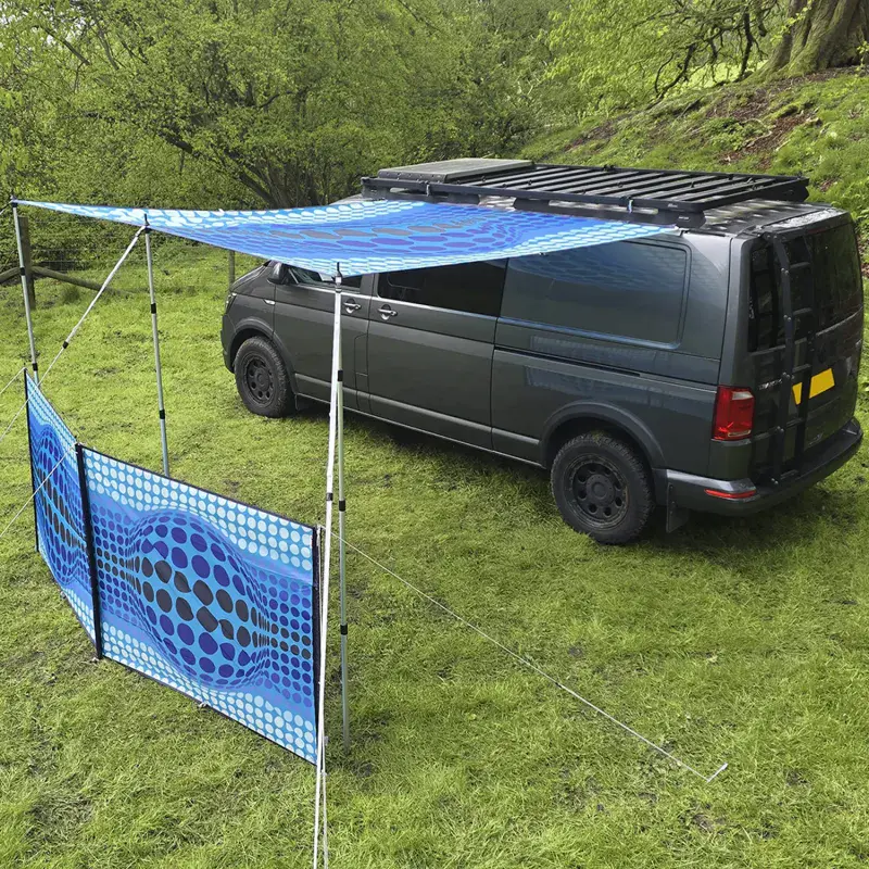 Funky Leisure OpArt Canopy & Windbreak - Bundle