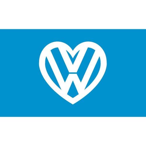 I love my VW Flag - Blue