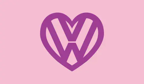 I love my VW Flag - Pink