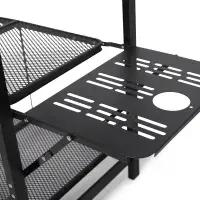 Kampa Slim Chef Camp Kitchen | Folding Camping Cook Station with Windshield