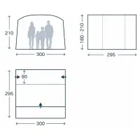 Kampa Traverse Poled Drive-Away Awning LOW
