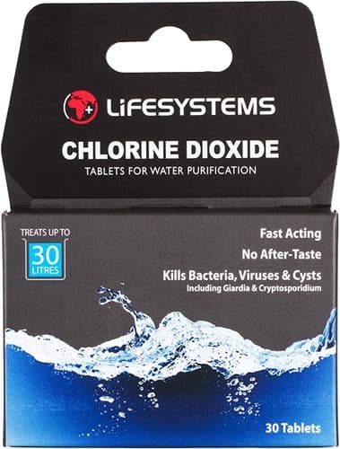 Lifesystems Chlorine Dioxide Water Purification Tablets