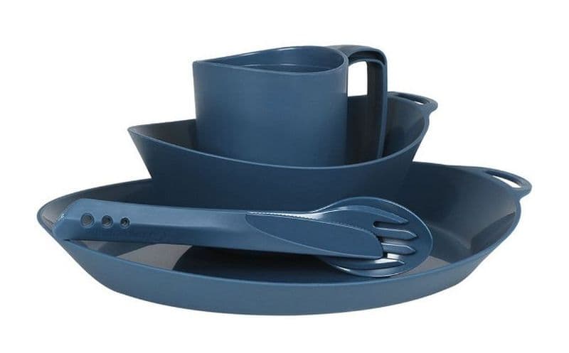 Lifeventure Ellipse Camping Tableware Set - Navy