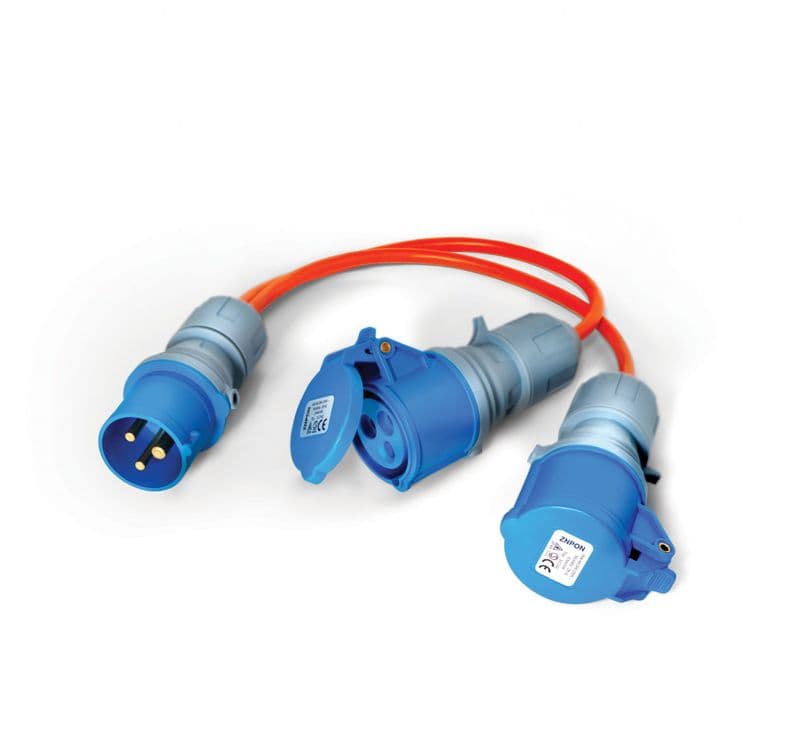 Maypole Conversion Adapter Maypole Electric Hook-Up 2-Way Splitter Adaptor