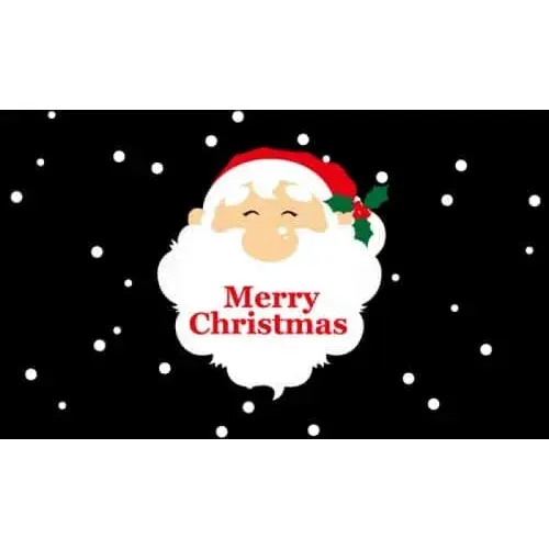 Merry Christmas Santa Flag