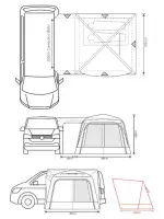 Outdoor Revolution Cayman AIR Drive-Away Awning - LOW
