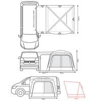 Outdoor Revolution Cayman DT Drive-Away Awning -  MID