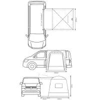 Outdoor Revolution Cayman Outhouse Handi Drive-Away Awning