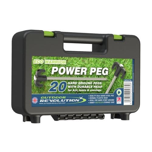 Outdoor Revolution Eco Warrior Power Pegs – Pack of 20