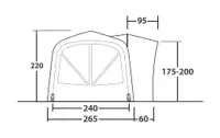 Outwell Cross PowerAir Drive-Away Awning