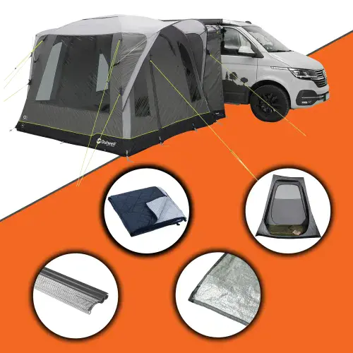 Outwell Daytona AIR LOW Drive-Away Awning - Bundle Kit