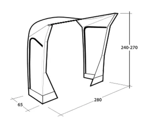 Outwell Mid/Tall Connection Cross Power Air