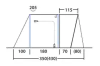 Outwell Talladega Air Drive-Away Awning