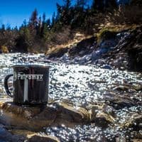 Petromax Black Enamel Camping Mug