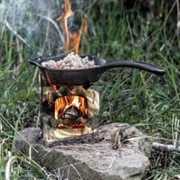 Petromax Grill Fire Skillet Twin Pack | Cast Iron Pans for Campervan & Camp Cooking