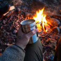 Primus Koppen Trekking Mug | Insulated Stainless Steel Camping Mug for Campervan Trips