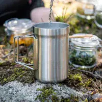 Primus Koppen Trekking Mug | Insulated Stainless Steel Camping Mug for Campervan Trips