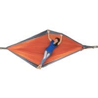 Ticket to the Moon Parachute Hammock - King Size - Orange/Dark Grey