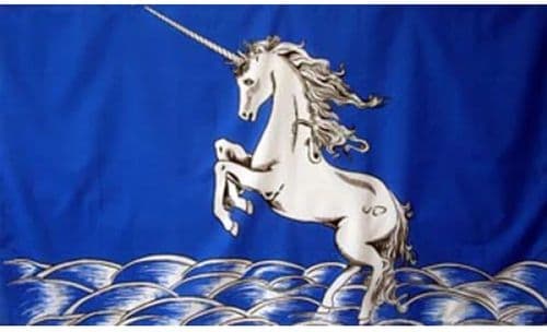 Unicorn Blue Flag
