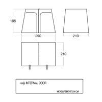 Vango AirBeam Galli 4 Person Inner Bedroom - BR005