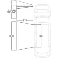 Vango Campervan Sun Canopy Awning – Fibreglass 3m