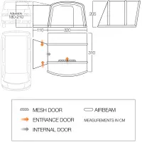 Vango Cove AIR TC LOW Drive-Away Awning Bundle Kit