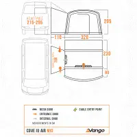 Vango Cove III AIR MID Drive-Away Awning  Bundle Kit - 2026