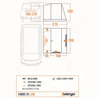 Vango Faros III LOW Drive-Away Awning  Bundle Kit