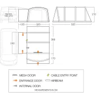 Vango Galli CC II AIR LOW Drive-Away Awning  Bundle Kit