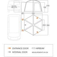 Vango HexAway Pro AIR LOW Drive-Away Awning  Bundle Kit
