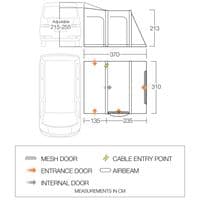 Vango Kela Pro AIR MID Drive-Away Awning