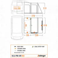 Vango Kela Pro AIR MID Drive-Away Awning  Bundle Kit - 2026