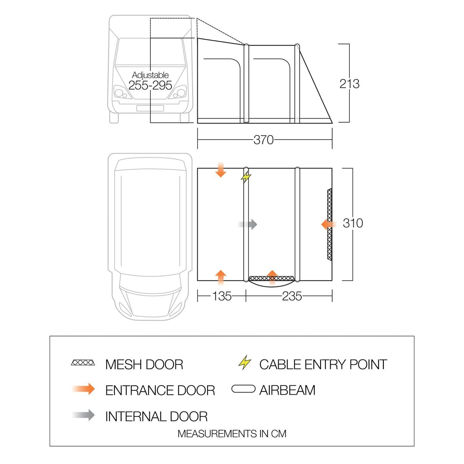 Vango Kela Pro AIR TALL DriveAway Awning