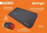Vango PopTop 5cm Campervan Mattress Topper