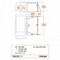Vango Sunlight AIR Canopy / Awning - LOW